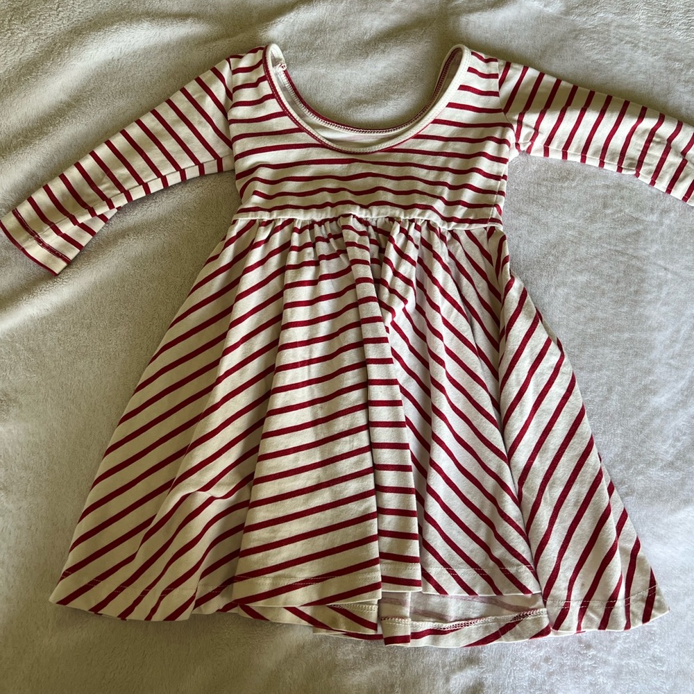 Alice and Ames red stripe ballet dress